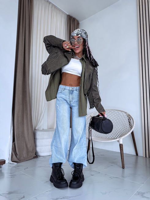 Jeans pants "CHEWY" T265-56 - LIGHT BLUE